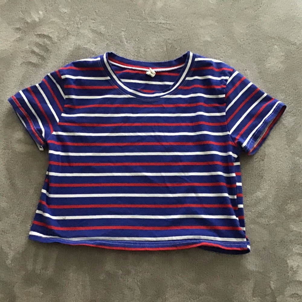 Striped crop top